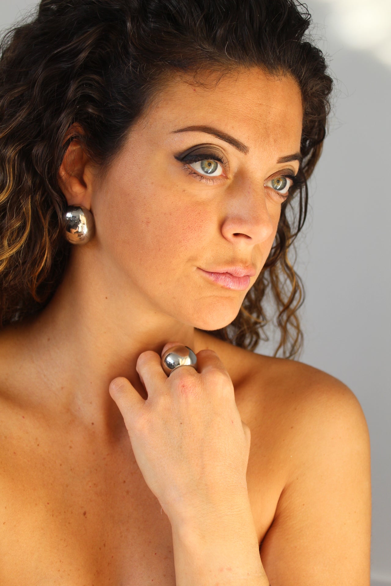 Orecchini a lobo silver