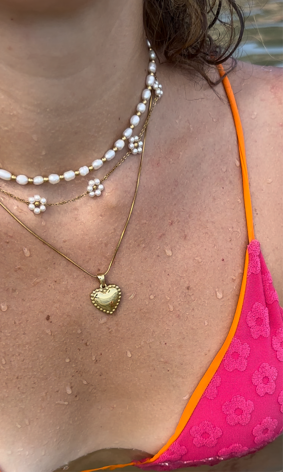 Flower collana waterproof 5 fiori